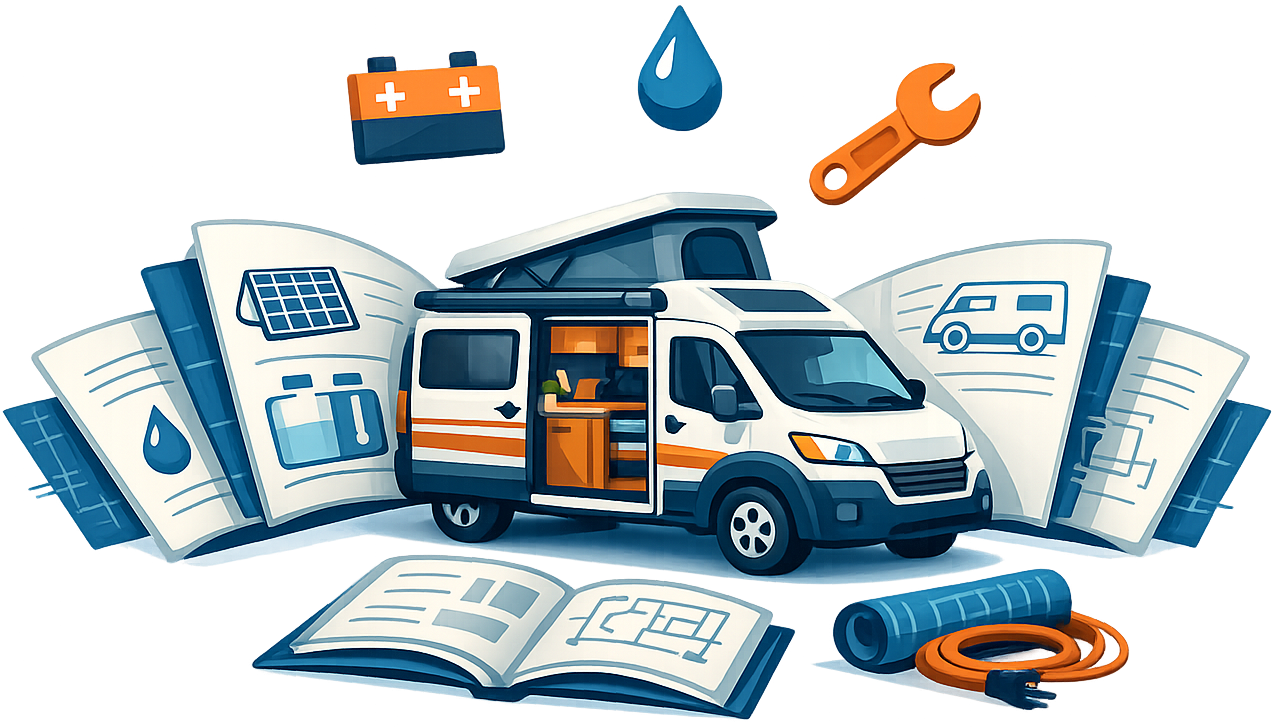 Illustration of a van-build knowledge base