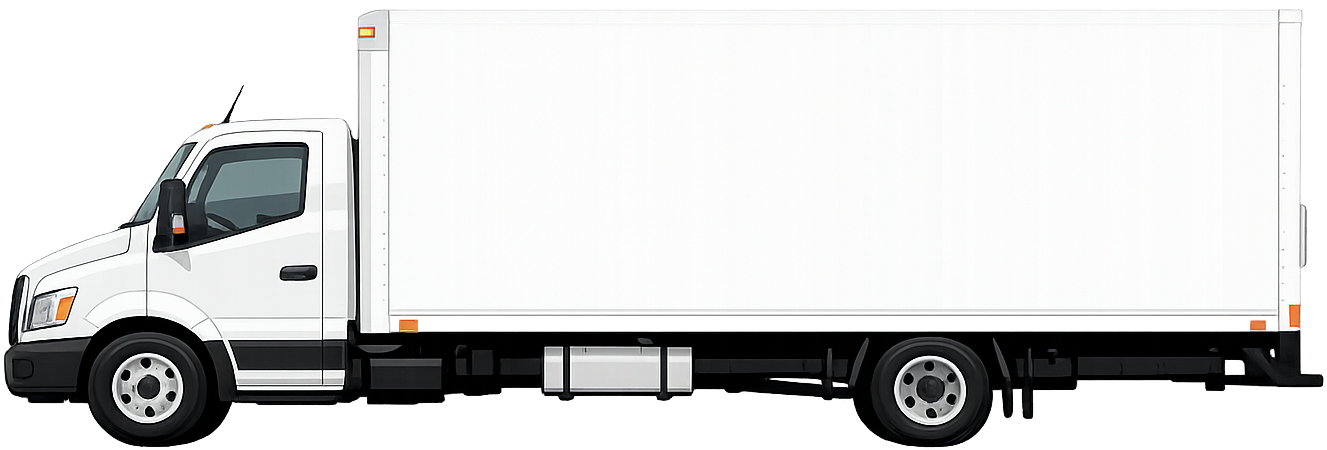 Box truck, side view
