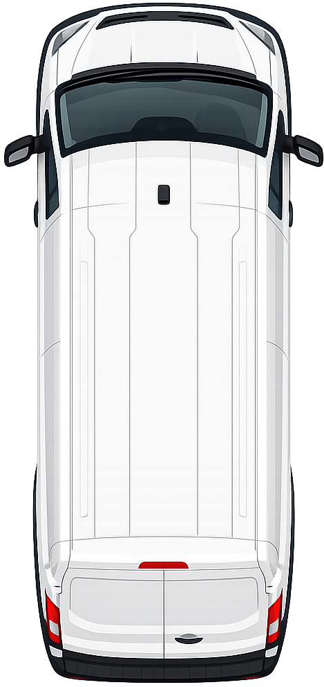 Ford Transit, top view
