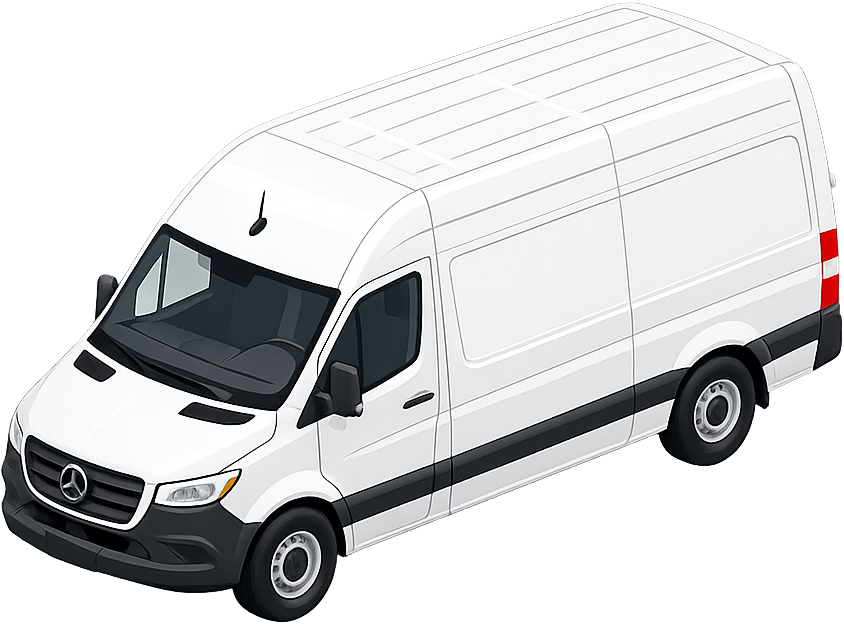 Mercedes-Benz Sprinter, isometric view