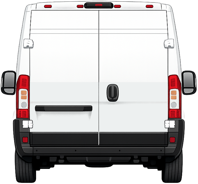 RAM ProMaster, rear view